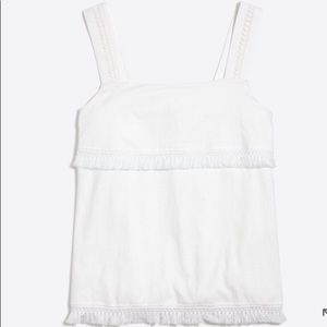 J. Crew White Tank XXL